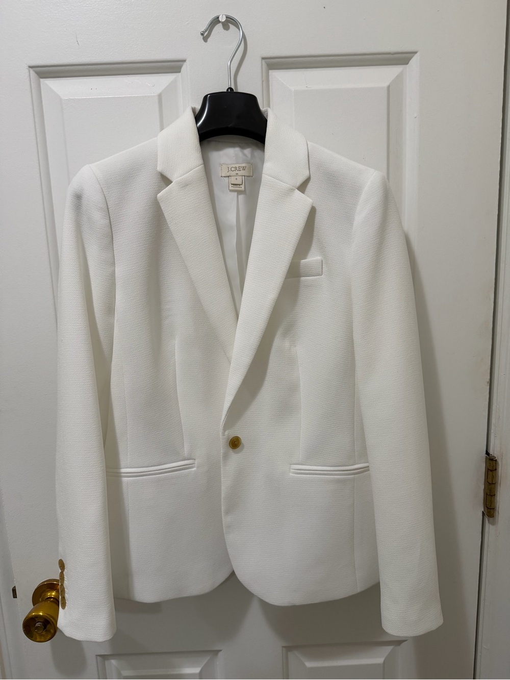 J. Crew White Single-Button Blazer size 0